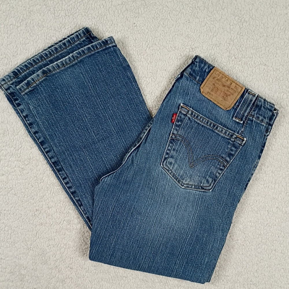 Vintage Levi's 525 Nouveau Low Bootcut Jeans Womens 6 M 29X32 Blue Y2K Western